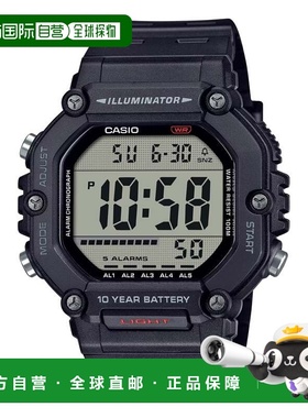 自营Casio Men’s Black Digital Sport Watch with Grey Dial -