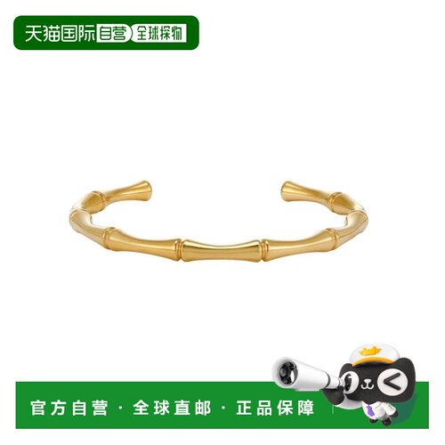 自营adorniaTarnish Resistant 18k Gold Plated Bamboo Cuff - g