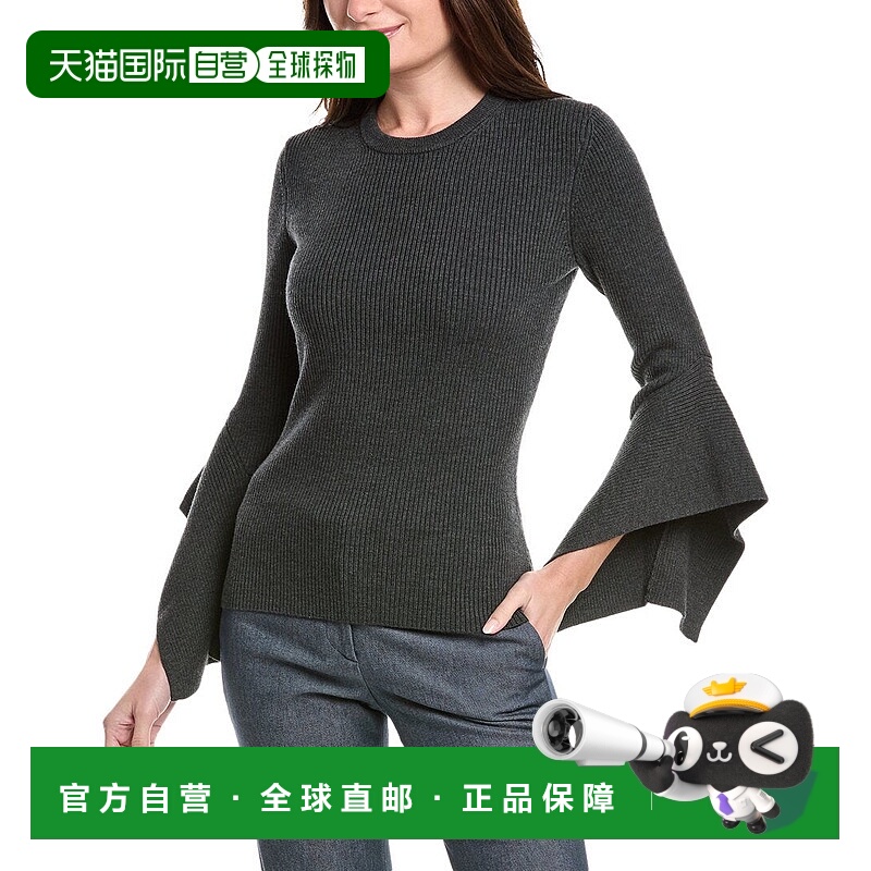 自营Michael Kors Collection Flare Sleeve Wool-Blend Sweater