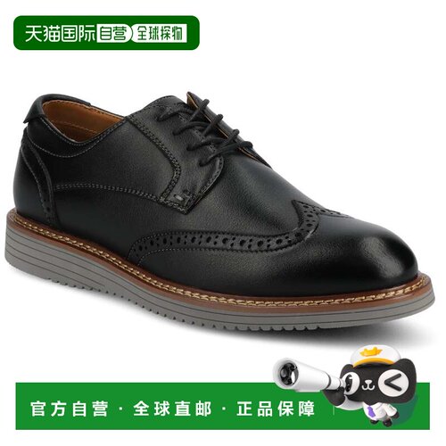 自营vance co.Vance Lorenzo Wingtip Hybrid 休闲正装鞋 - 黑色