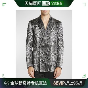 外套男款 男士 balmain 印花 美国直邮 翻领西装