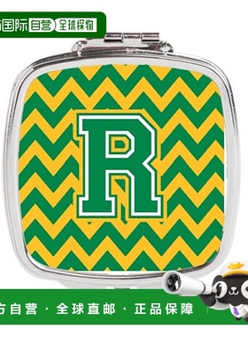 自营 Carolines Treasures CJ1059-RSCM 字母 R 雪佛龙绿色正品