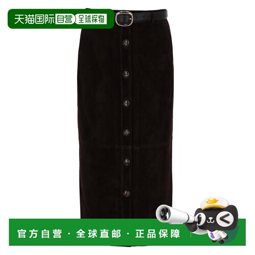 香港直邮Self-Portrait半身裙 直筒裙RS26-091MSK-BR_BROWN