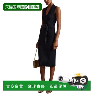 Ella Navy Knitted Dress 连衣裙美国奥莱直发 Rib 自营Reiss