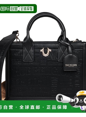 自营True Religion Mega Logo Modern Tote - black 美国奥莱直发