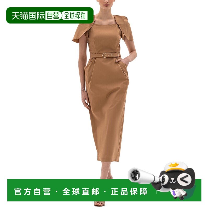 美国直邮自营BGL中长款连衣裙-米色 美国奥莱直发