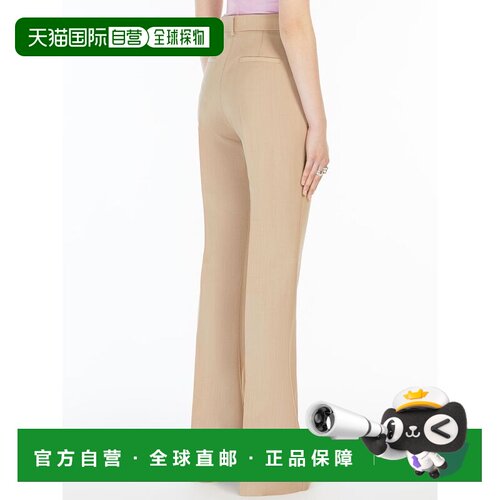 自营 sportmaxAEROSO1234 - 米色 美国奥莱直发女装阔腿裤西装裤
