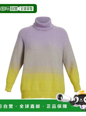 自营marina rinaldi试剂-芥末渐变色毛衣 美国奥莱直发高领