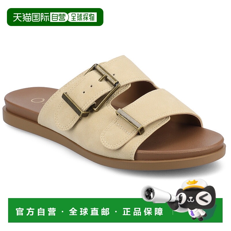 自营 journee collectionJournee 女士 Cosette 平底凉鞋 - 米色