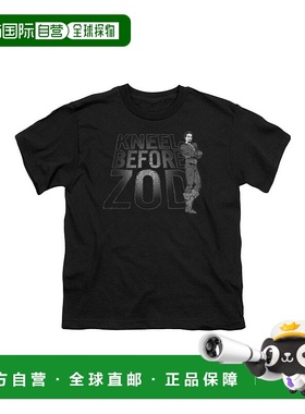 自营 gildanDC Comics Kneel Zod 短袖青年 T 恤/T 恤 - 黑色 美