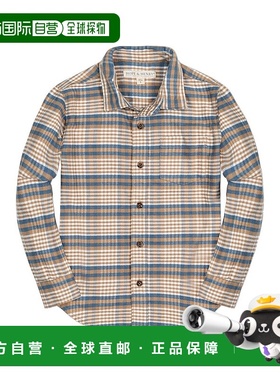 自营 hope & henryHope&Henry单口袋法兰绒衬衫-绿色 美国奥莱直