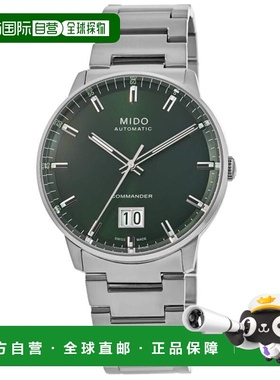 自营Mido Commander Big Date Green Dial Steel Men's Watch M02