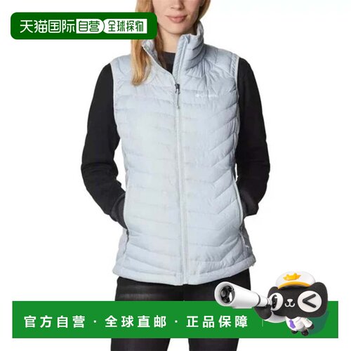 自营Columbia Powder Lite Puffer Vest Women Cirrus Gray Omni-