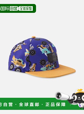 自营deux par deuxFlat Brim Allover Print Cap Blue Truck Prin