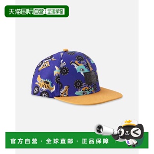 自营deux par deuxFlat Brim Allover Print Cap Blue Truck Prin