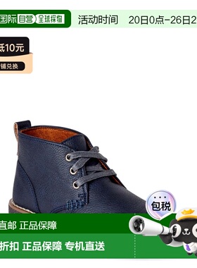 自营Youth Deer Stags Freeport Blue Faux Leather Round Toe An