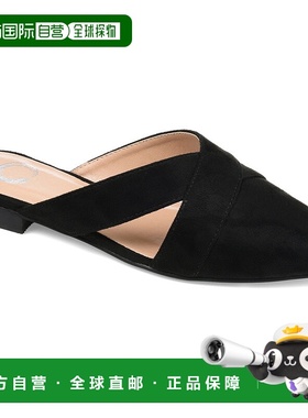 自营 Journee Collection Women's Giada Mule black 美国奥莱直