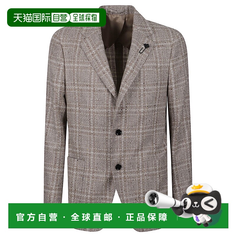 自营lardiniSingle-Breasted Wool-Cashmere Blazer With Notch L