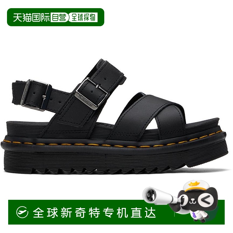 1h可退 【美国直邮】Dr. Martens|黑色 Voss II 凉鞋