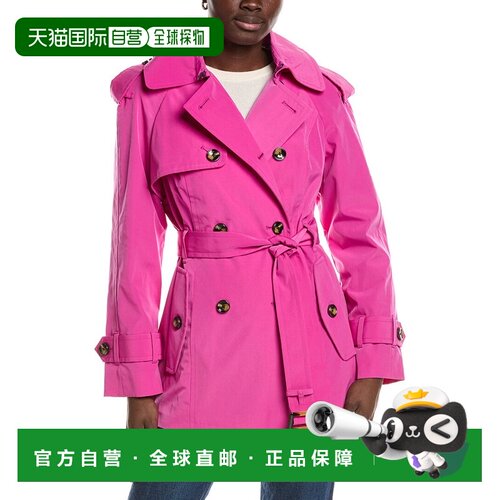 自营London Fog中号大衣-红色 美国奥莱直发