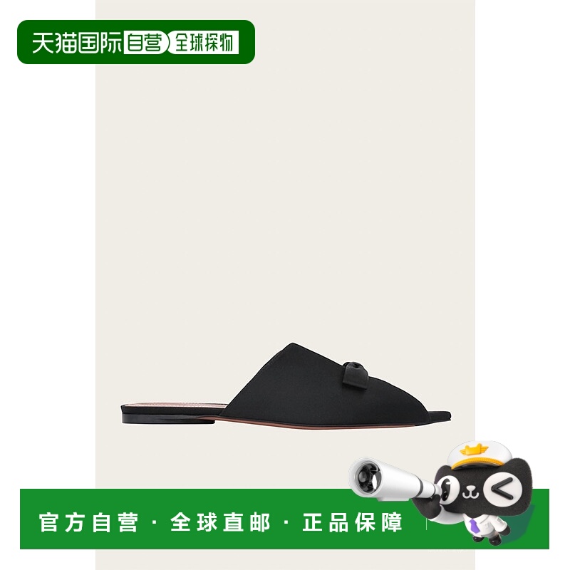 自营 zimmermann黑色女式Tux Mule 美国奥莱直发单鞋拖鞋凉鞋