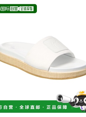 自营 Giuseppe Zanotti Indi 帆布拖鞋 - 白色 美国奥莱直发