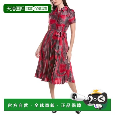 自营Tahari ASL Midi Dress - blue 美国奥莱直发