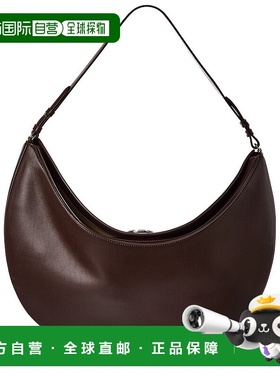 自营Jacquemus Ovalo Leather Shoulder Bag - black 美国奥莱直