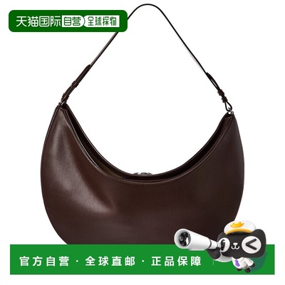 自营Jacquemus Ovalo Leather Shoulder Bag - black 美国奥莱直