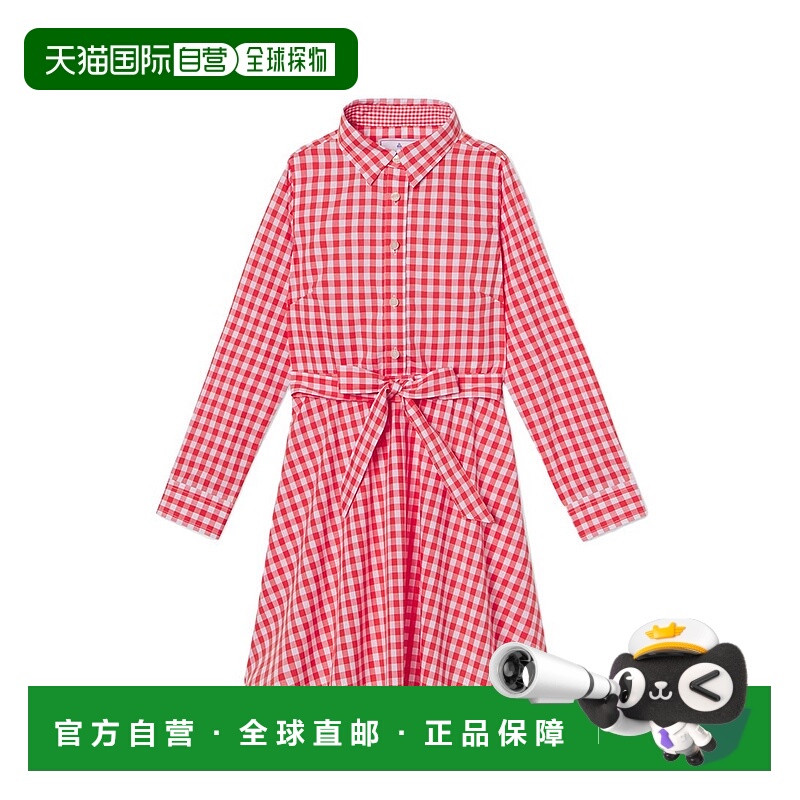 自营 classic prep经典 Prep Marlowe 衬衫式连衣裙 - 橙色 美国