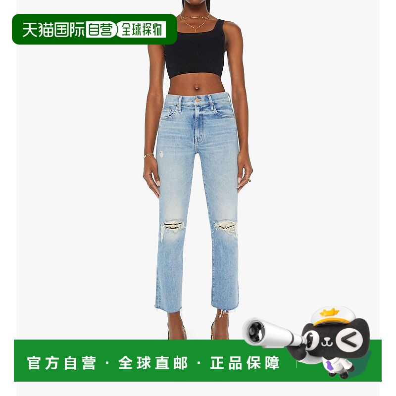 自营 motherInsider Flood Fray Jean In Peak A Boo-Peak A Boo