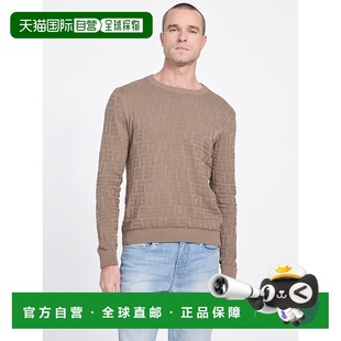 Logo Textured Sweater buff 美国奥 自营guessEco taupe Pedro