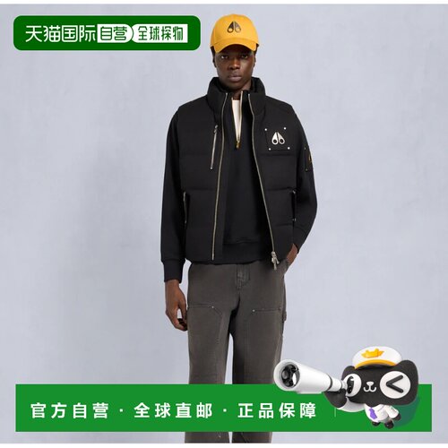 加拿大直邮Moose Knuckles WESTMOUNT 2TONE立领金标拉链羽绒马甲