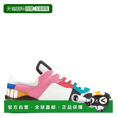 自营Jimmy Choo Florent/M Mix皮革运动鞋-x白色/孔雀混合 美国奥