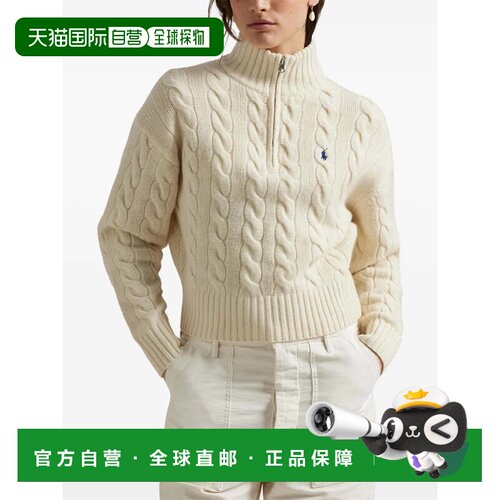美国直邮POLO RALPH LAUREN-女士长袖模拟领毛衣套头衫