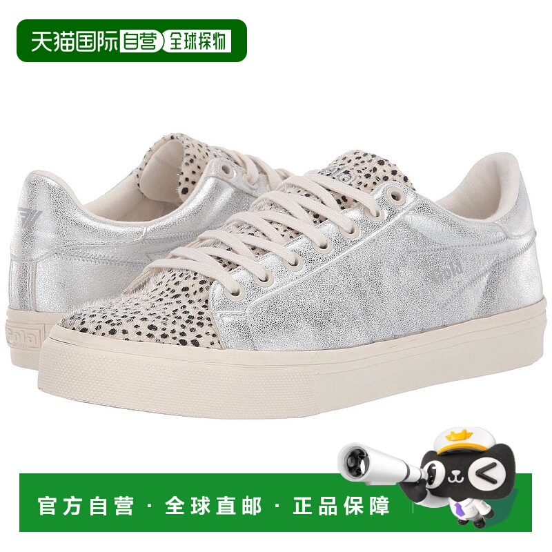 1h可退 【美国直邮】Gola女士休闲鞋运动真皮系带帆布潮流时尚 透