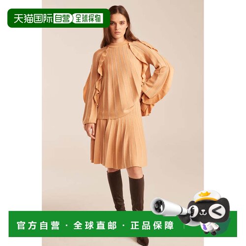 自营rebecca taylor褶缝半身裙-sunkiss 美国奥莱直发百褶裙a字裙