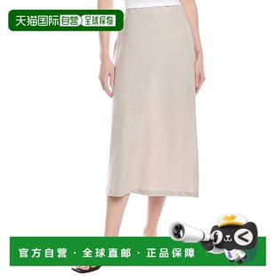 Bias Linen Midi 自营 beige Costa Skirt 美国奥莱直发 Enza