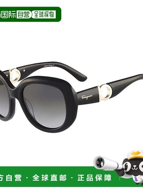 自营salvatore ferragamo菲拉格慕 女士 SF727S-001 时尚黑色太阳