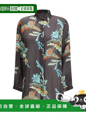 自营Etro Silk Pattern Women's Shirt - multicolor 美国奥莱直