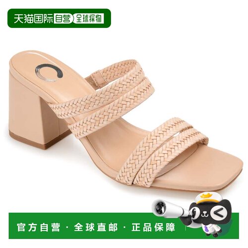 自营Journee Collection 女式宽宽 Natia 高跟鞋 - 棕褐色 美国奥