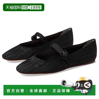 自营Loeffler Randall Ginger Flat Women's Black Sqaure Toe Ma