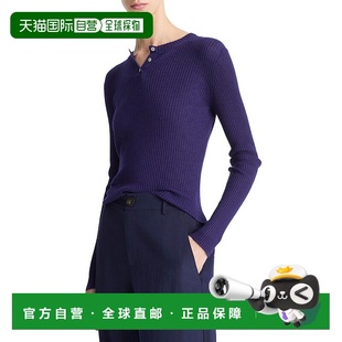 blue 自营Vince Shirt Henley 美国奥莱直发 Ribbed