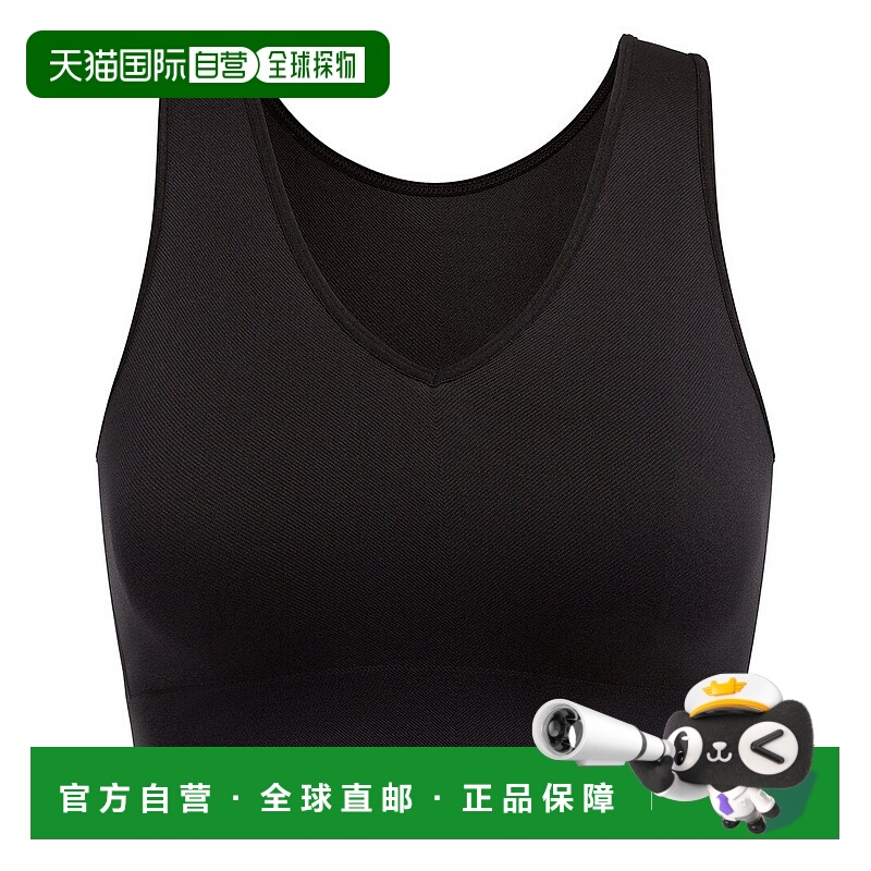 自营SPANX现在看我无缝裁剪上衣-黑色 美国奥莱直发