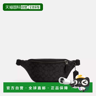自营COACH蔻驰Warren 29腰包斜挎迷你经典老花铭牌时尚休闲 美国