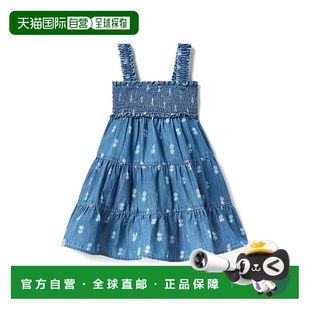 蓝色 jack珍妮和杰克菠萝条纹连衣裙 美国奥莱直发 and 自营janie