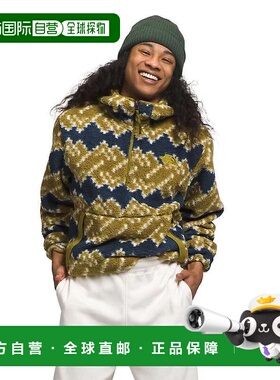 自营 The North Face Campshire NF0A84HXOVH男式硫磺苔羊毛连帽N