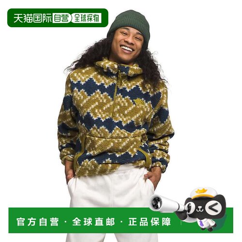 自营 The North Face Campshire NF0A84HXOVH男式硫磺苔羊毛连帽N