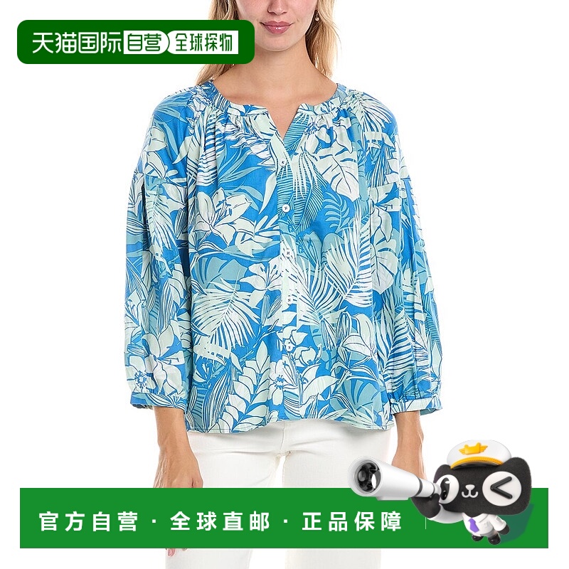 自营 Tori Richard Rhapsody In Blue Selah衬衫-蓝色 美国奥莱直