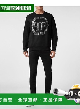 自营philipp plein运动衫 LS PP Glass - 黑色 / 多色 美国奥莱直